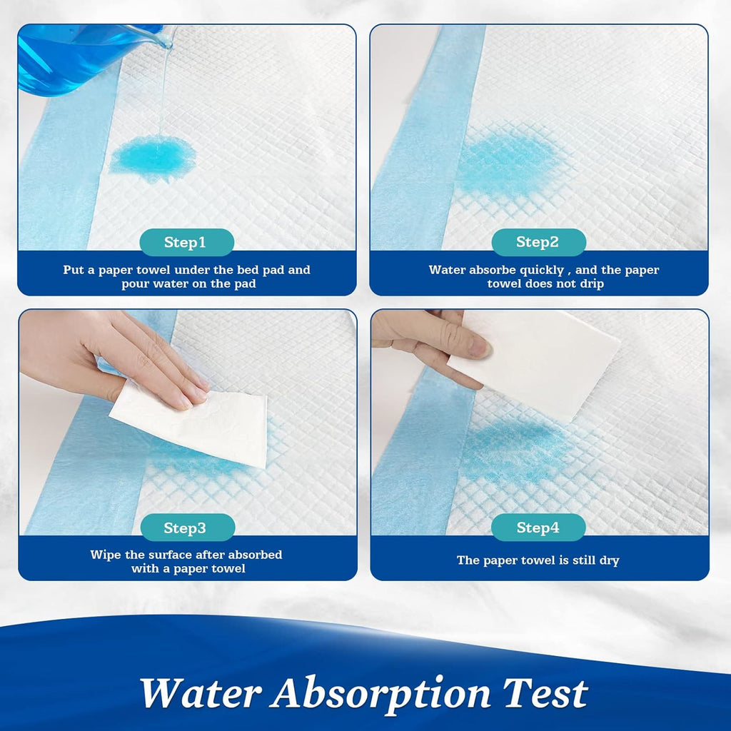 Premium Chucks Pads Disposable 23"x36" (50 Count) , Leakproof Adults Incontinence Bed Pads, Heavy Duty Absorbent Underpads Waterproof, Extra Large Puppy Pee Training Pad