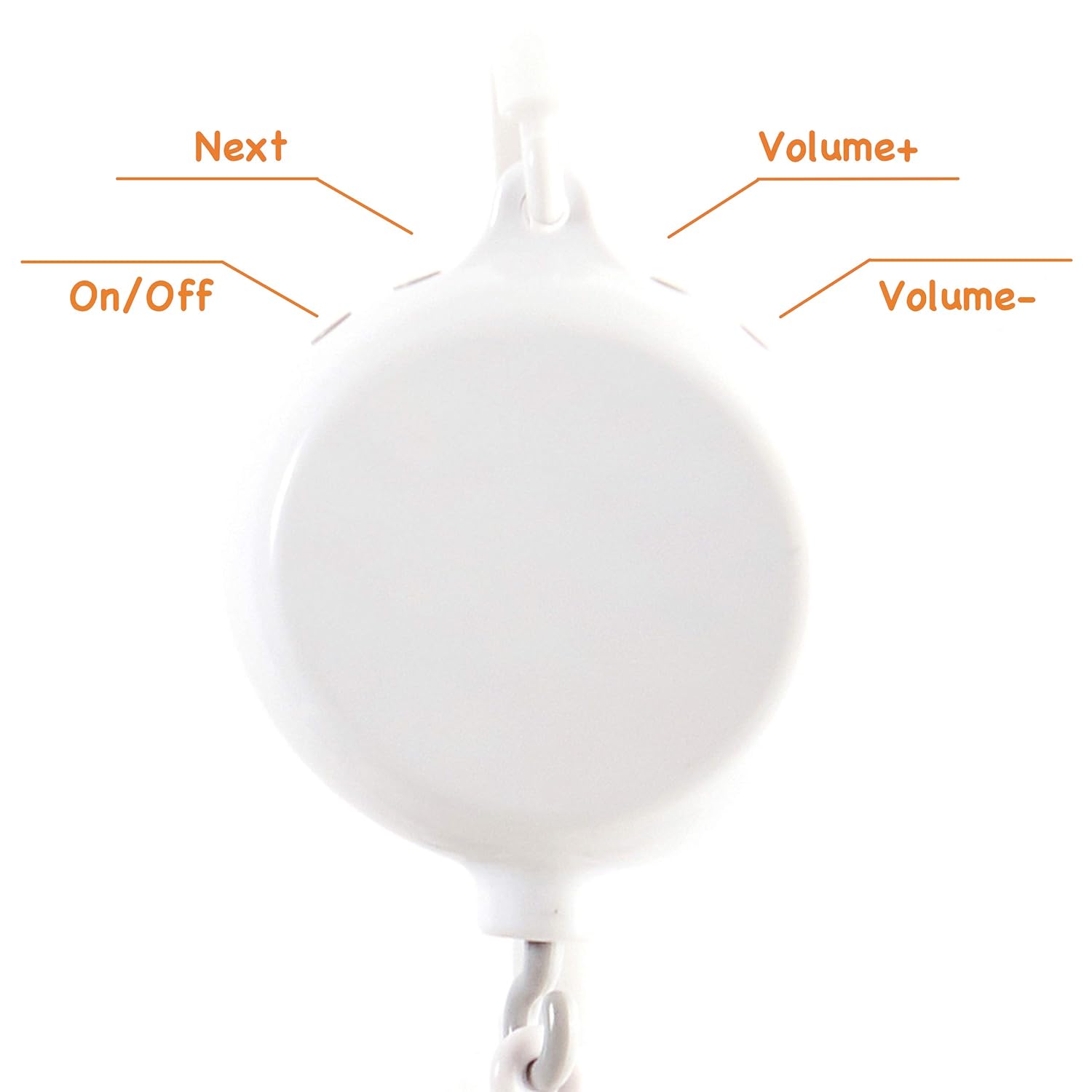 Joliecraft Jungle Animals Musical Baby Mobile for Crib, Handmade Nursery Crib Mobile in Gray, tan, Orange