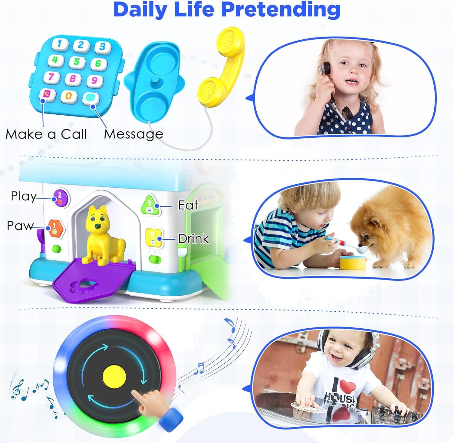 14-in-1 Montessori Toys for 1 Year Old Boy Gifts, Musical Educational Baby Toy 12-18 Month, First Birthday Gift for One Year Old Boy Girl, 1st Present for Toddler 1-2 Age
