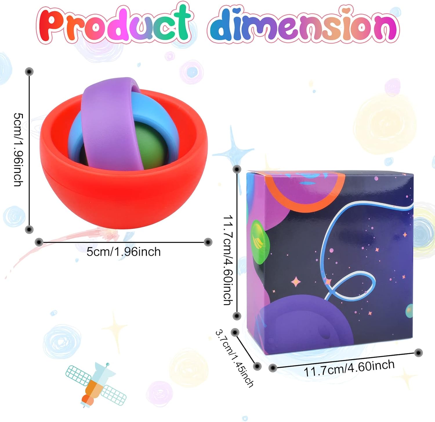 Fidget Toys for Kids, Fidget Stocking Stuffers for Adults, Gifts for Boys Girls Teens Kids Christmas New Year, ADHD Autism Stress Relief Finger Toys Classroom