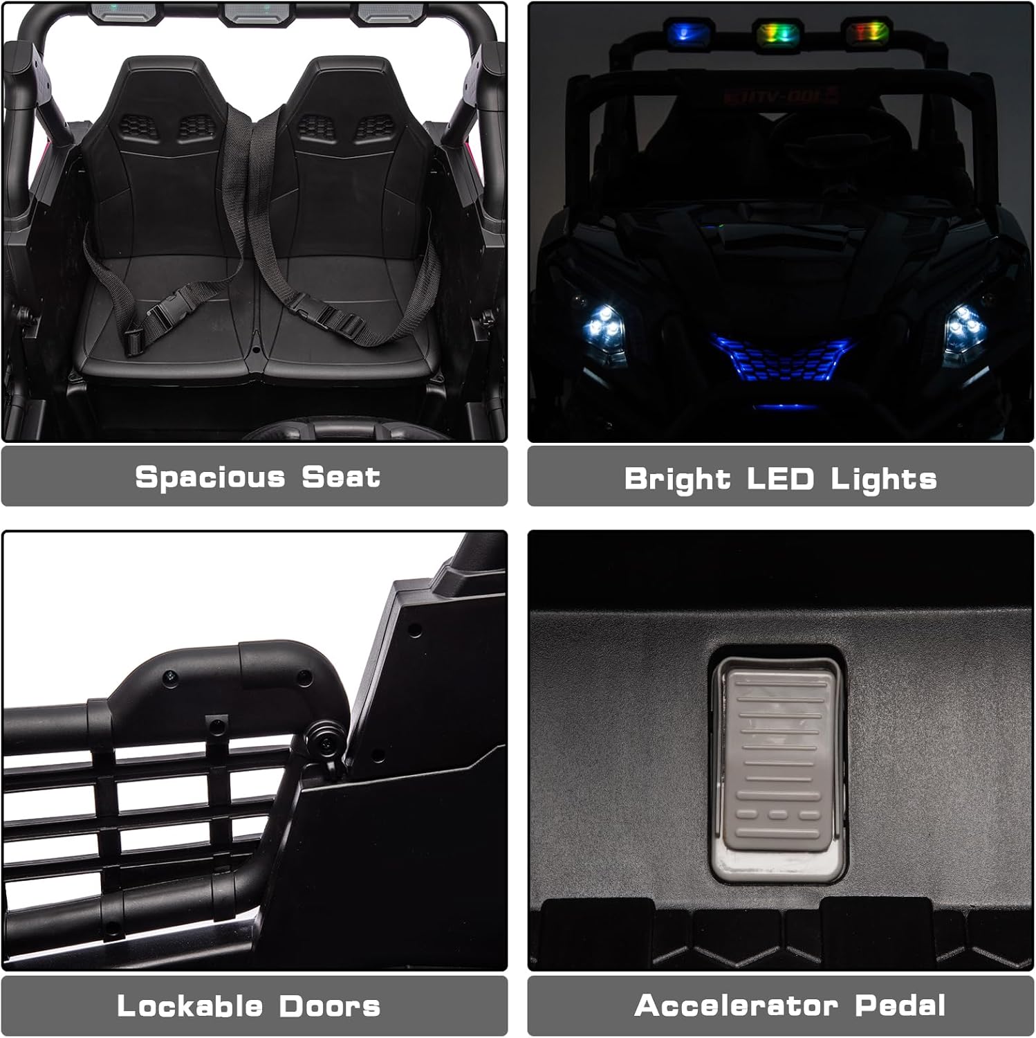 24V Kids Electric Toy Car,2 Seater Kids Toy Car with Remote Control,4WD Electric Power Vehicles Wheels for 3+Years Boys Girls,Ride on Toy for Girl(Red)