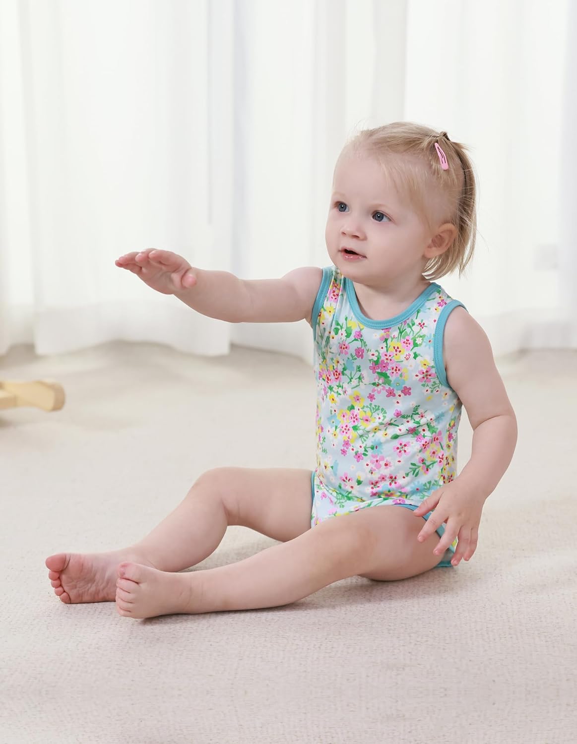 Baby Boy Girl Pajamas Toddler Infant Unisex Sleeveless Sleep Bodysuit Sleepwear Newborn Snap Snug Fit 3-Pack