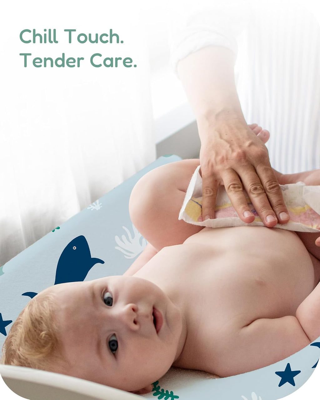 Extra Stretchy Changing Pad Cover, Ultra Soft Premium Jersey Knit Changing Pad Sheets, Unisex for Boys Girls, Fits All Standard Changing Tables/Dresser Tops - 2 Pack