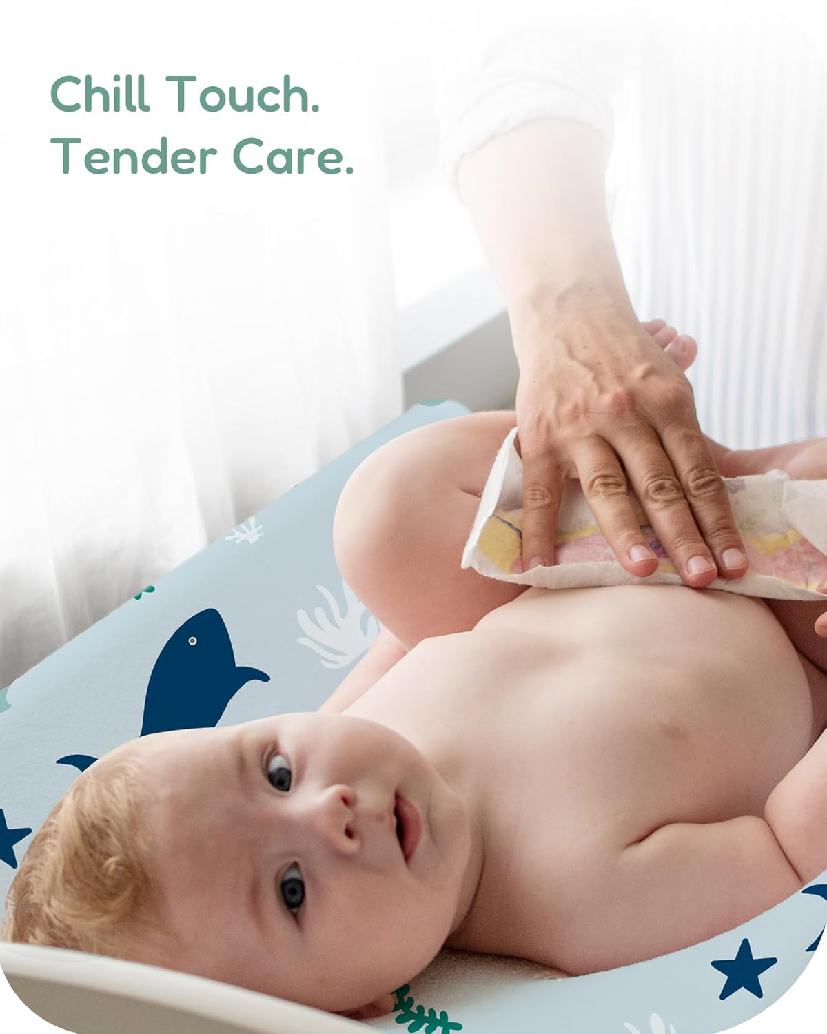 Extra Stretchy Changing Pad Cover, Ultra Soft Premium Jersey Knit Changing Pad Sheets, Unisex for Boys Girls, Fits All Standard Changing Tables/Dresser Tops - 2 Pack