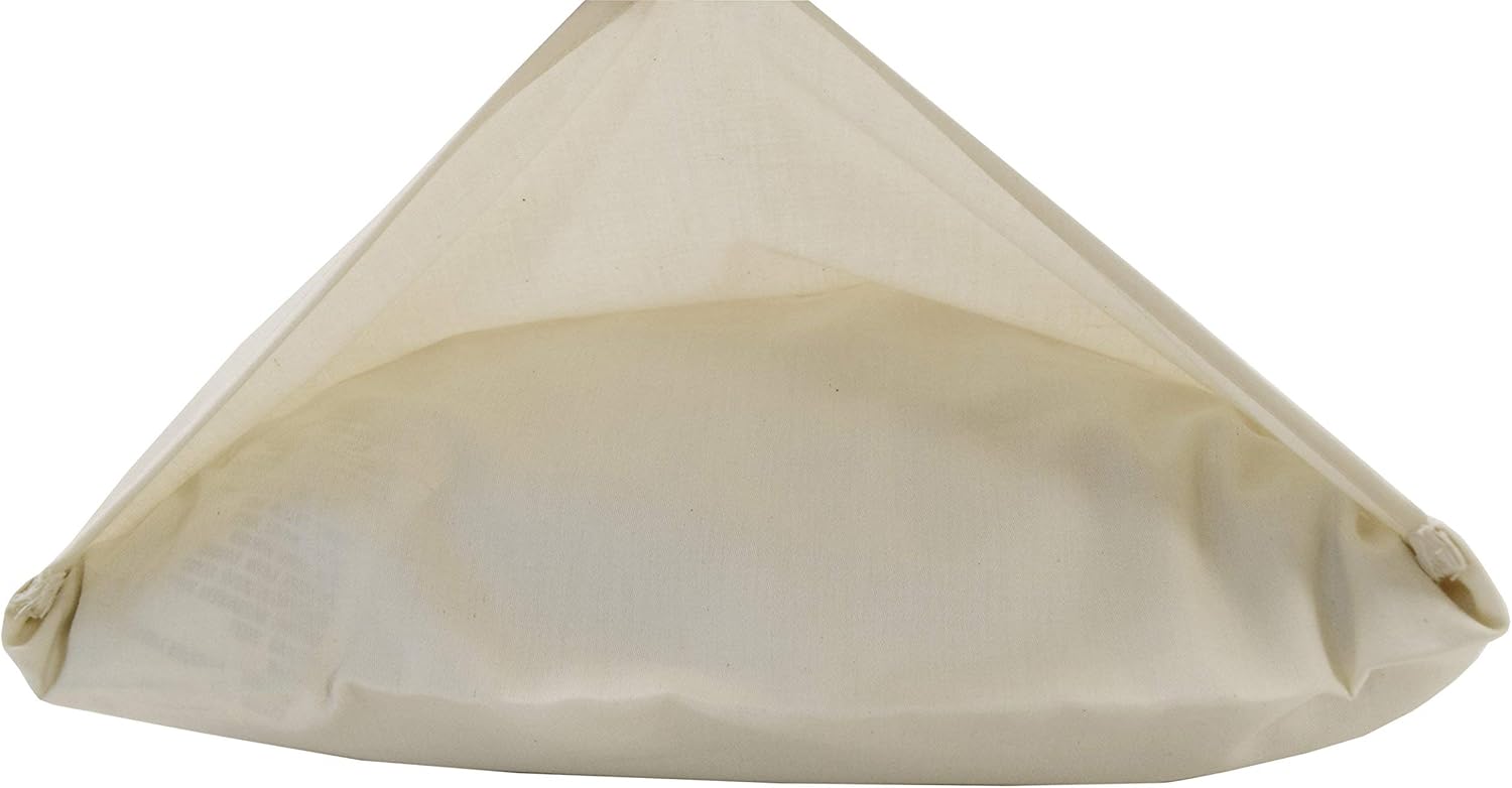 Bean Products King Organic Kapok Pillow + Natural Org Case - 20" x 36" - Organic Cotton Zippered Shell - Made in USA