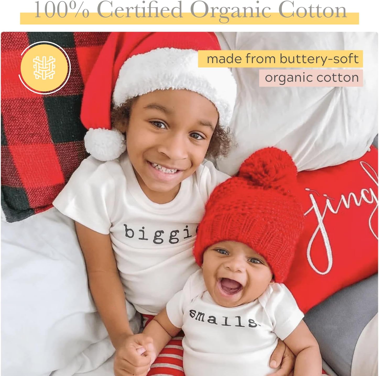 Finn + Emma Organic Cotton Graphic Baby Onesie - Gender Neutral Bodysuits for Babies 0-12 Months in Multiple Sizes and Styles