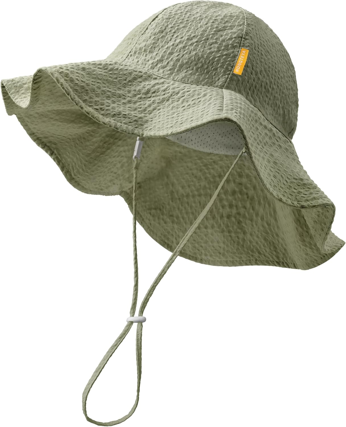 HONGTEYA Baby Sun Hat Toddler Girl Beach Hat Adjustable Outdoor Summer Hat UPF 50+ Sun Protection Wide Brim Infant Kids