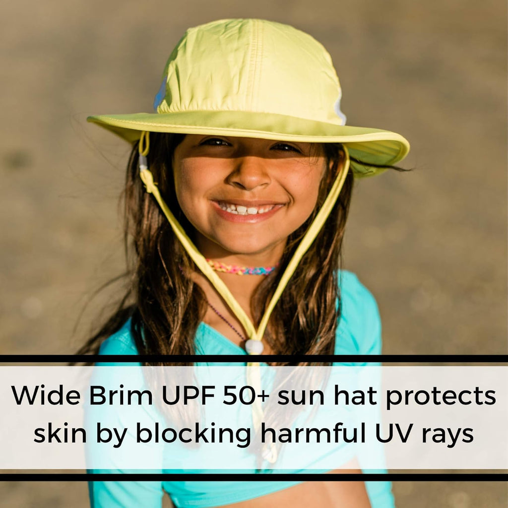 SwimZip Wide Brim Sun Hat | UPF 50+ Protection for Baby, Toddler, and Kids