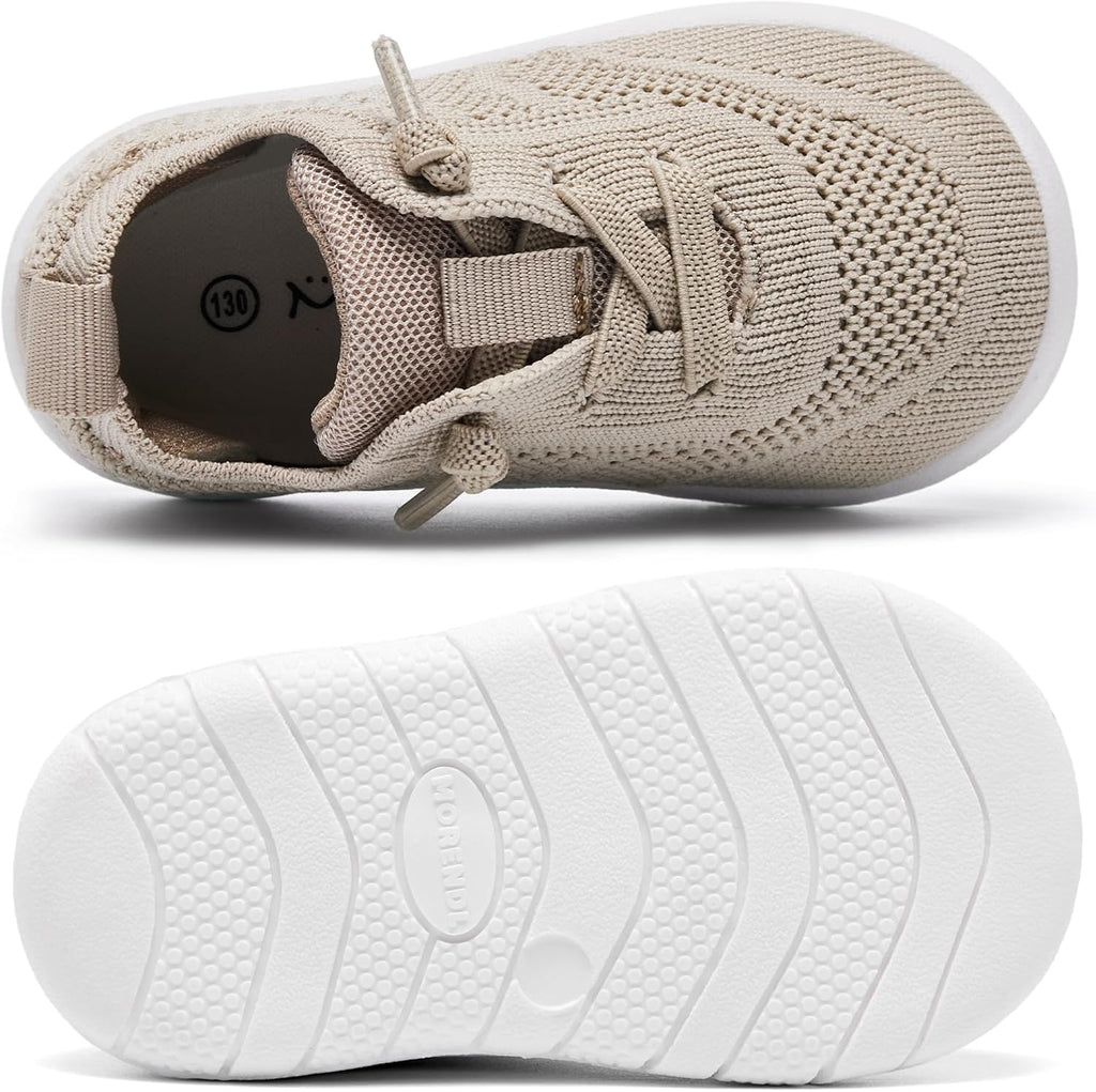 MORENDL Toddler Shoes Baby Walking Sock Shoes Infant Sneakers 0-4 Years Boy Girl Barefoot Tennis Shoe Non-Slip Brethable