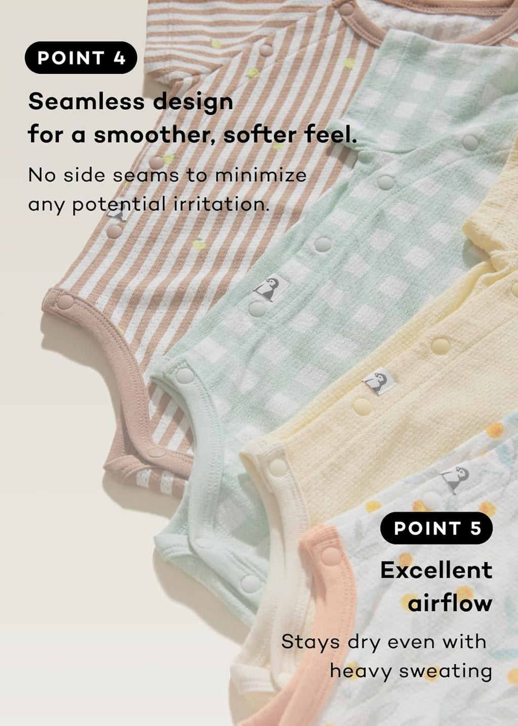 Konny Newborn Cotton Mesh Bodysuit Premium and Safe for New Moms: Baby Clothing for Stylish Comfort(0-12M)