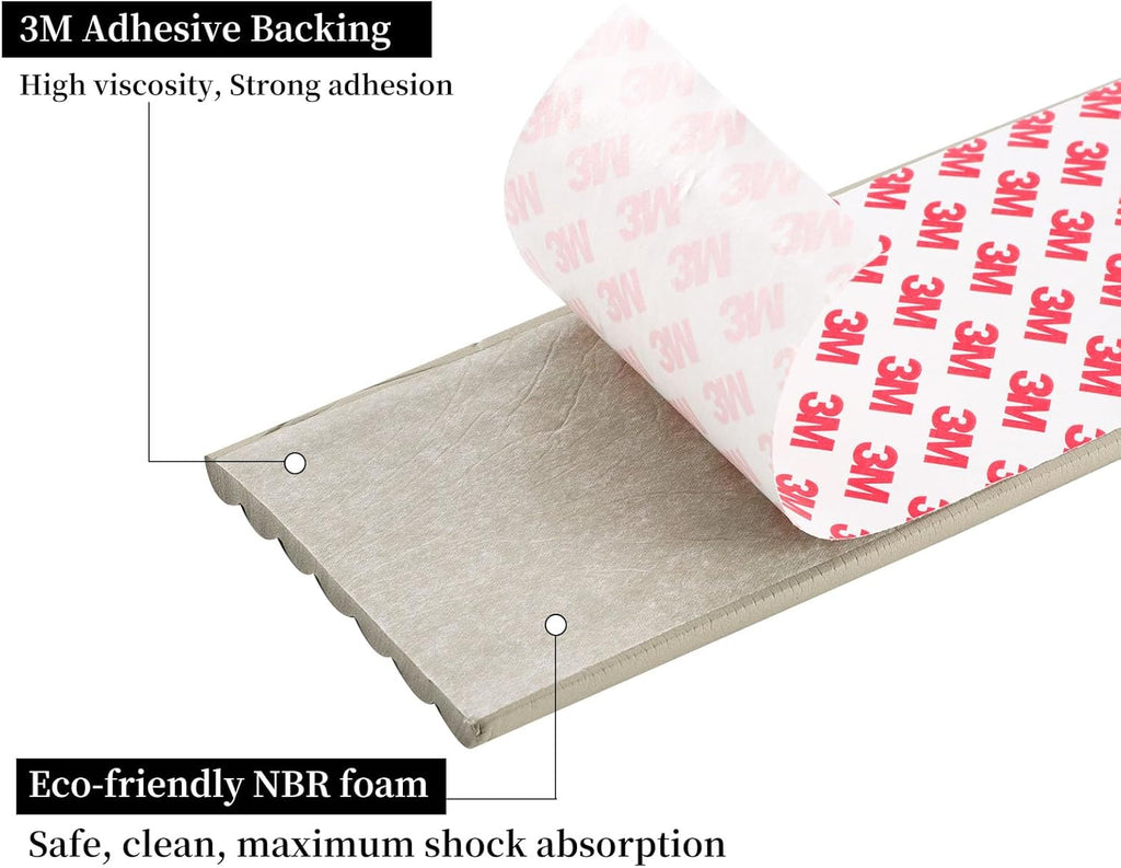 Corner Protector for Baby, Widen Edge Protector with Adhesive Backing, Baby Proofing Edge Corner Protectors Self Adhesive Furniture Corner Guard Bumper for Table, Desk, Fireplace (Gray, 16.4ft)