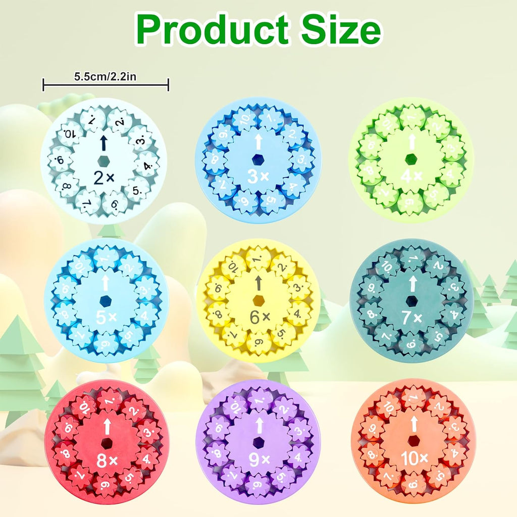 Math Fidget Spinner,3D Printing Math Fidget Spinners Sensory Spinner Counting Toys for Toddler,Number Fidget Toys for Kids Math Game,Learning Educational Toy for Kids (Addition & Subtraction)