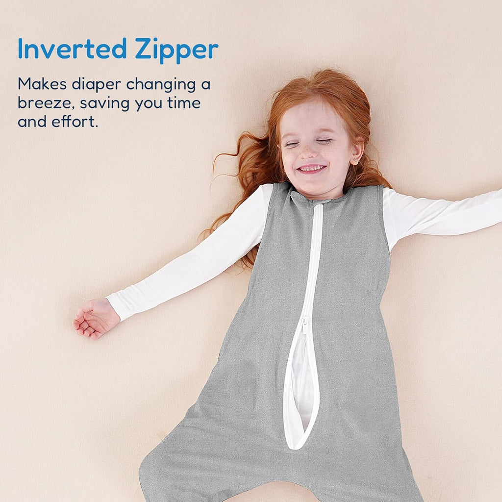 TotAha Toddler Sleep Sack with Legs, 0.5 TOG Light and Soft Baby Sleeping Bag, Walker Sleep Sack for Babies 12-24M, 2T-3T