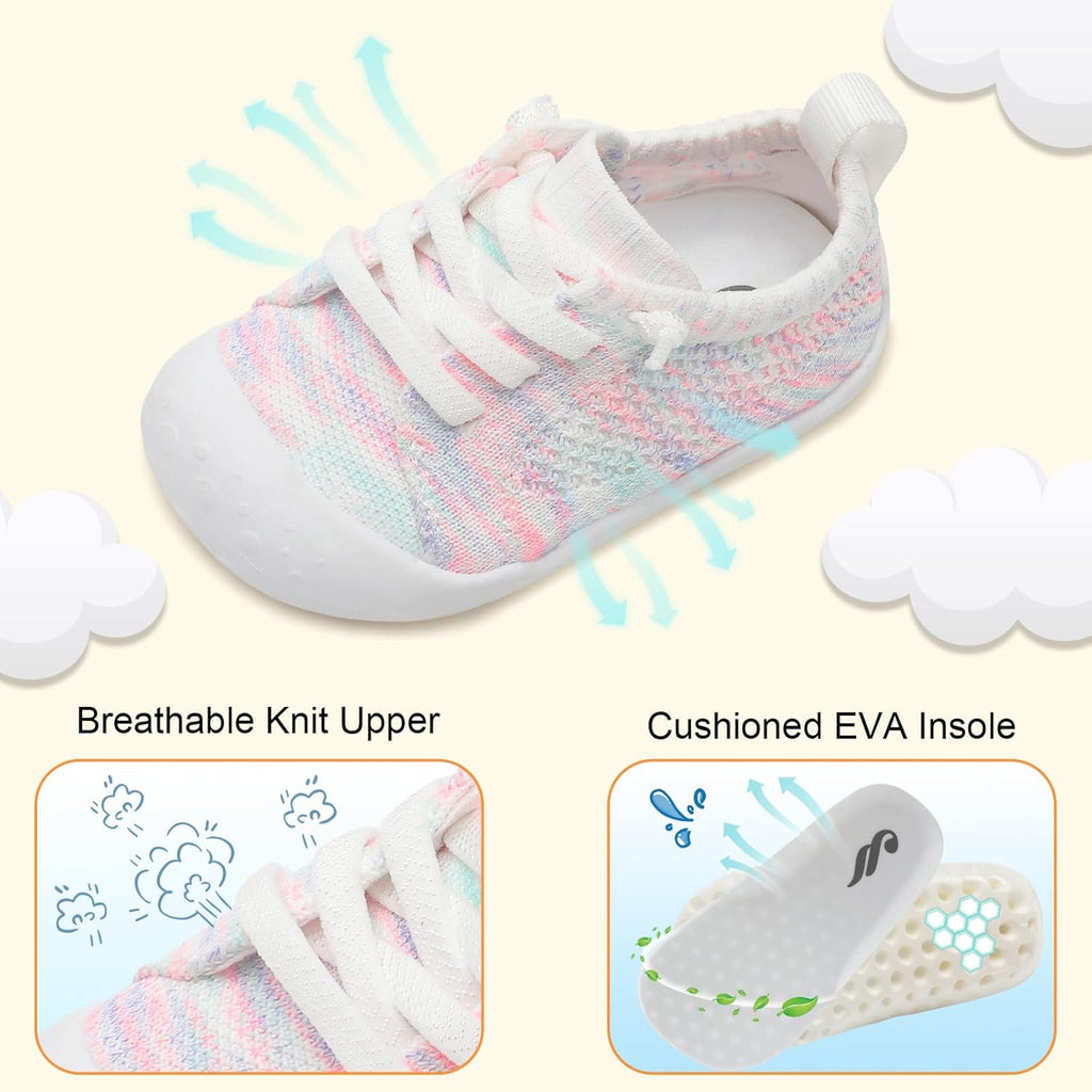 JIASUQI Baby Shoes for Toddler Boys Girls Sneakers Slip on Walking Shoes for Babies