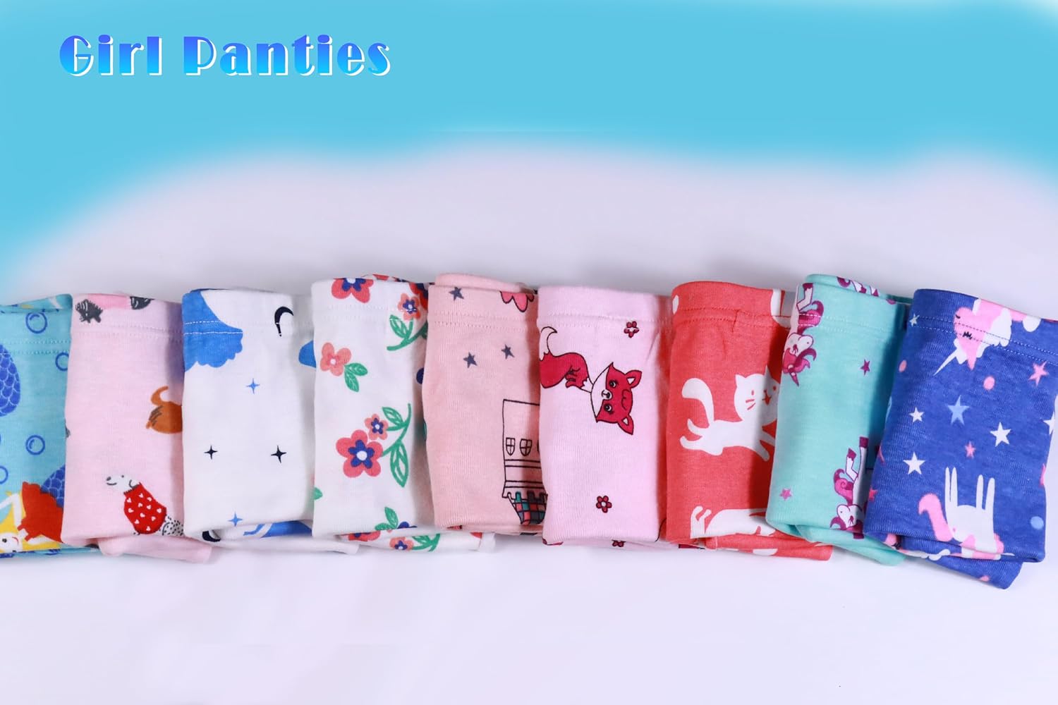 Boboking Soft Cotton Girls' Panties Boyshort Little Girls' Underwear Toddler Undies