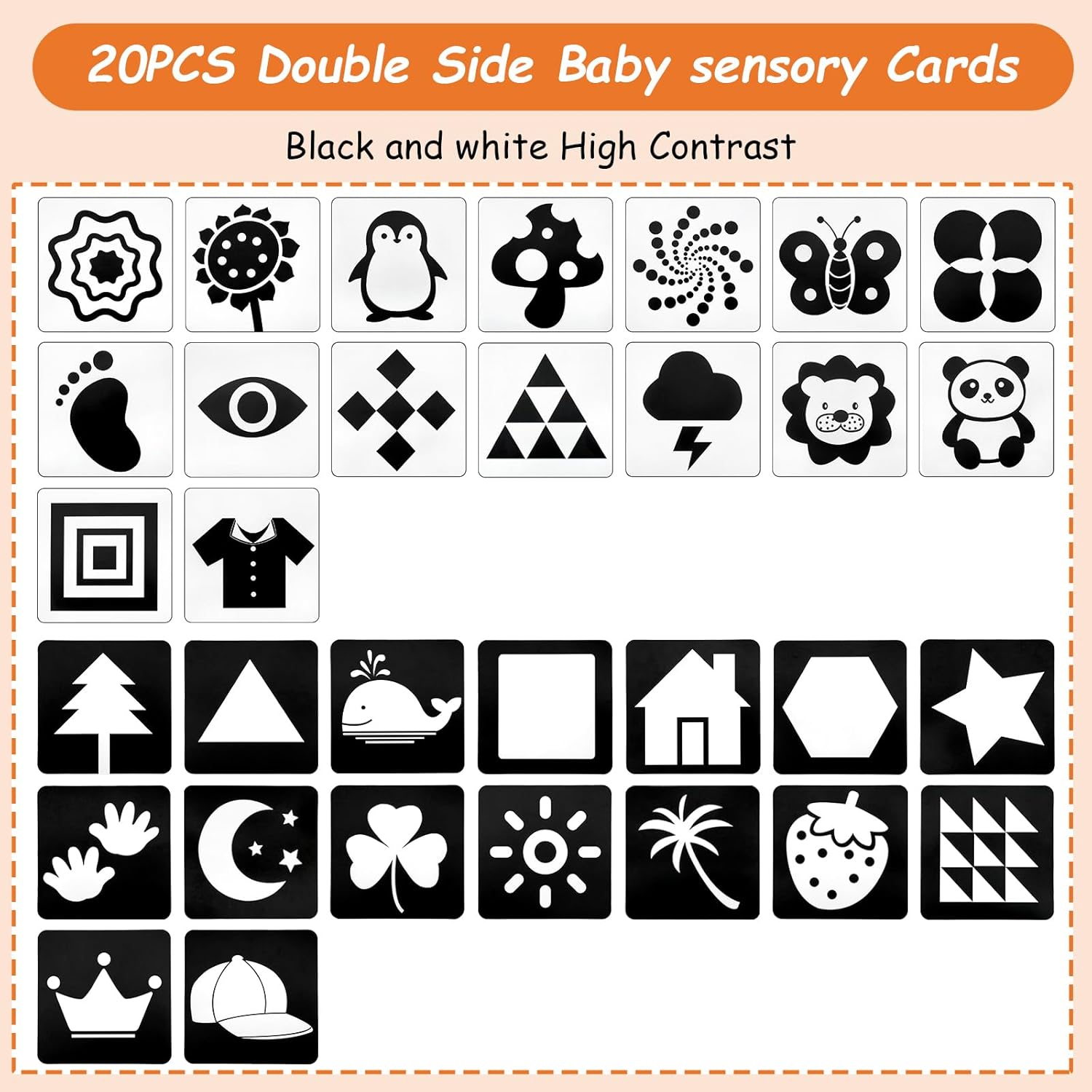 5 in 1 Black and White High Contrast Baby Toys 0-3 Months for Newborn, Tummy Time Toys Montessori Toys for Babies 0 3 6 9 Months - Infant Sensory Soft Book Toys for Babies Girls Boys Baby Gifts