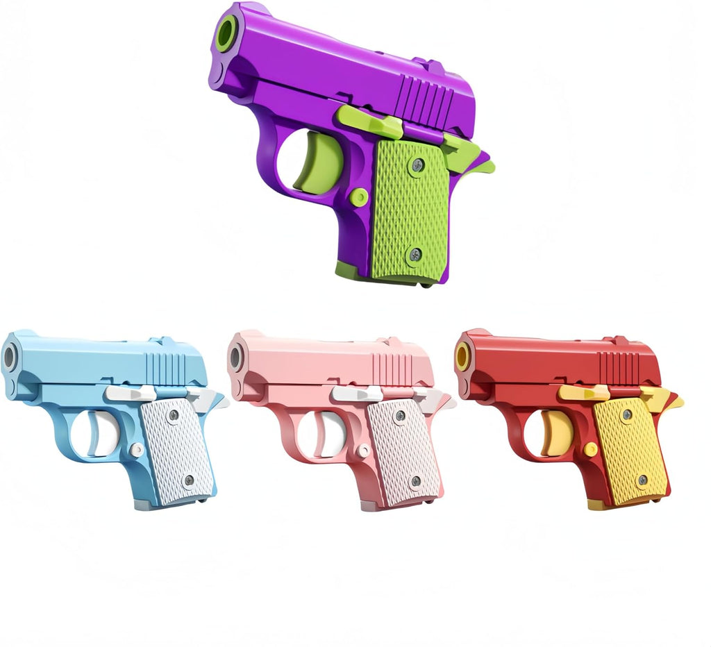 1911 3D Printed Small Pistol Toys,Suitable Toys for Adults and Kids, Stress Relief Pistol Toys for Adults, Suitable for Relieving ADHD, Anxiety, Best Gift for Adults and Kids (PurpleGreen)