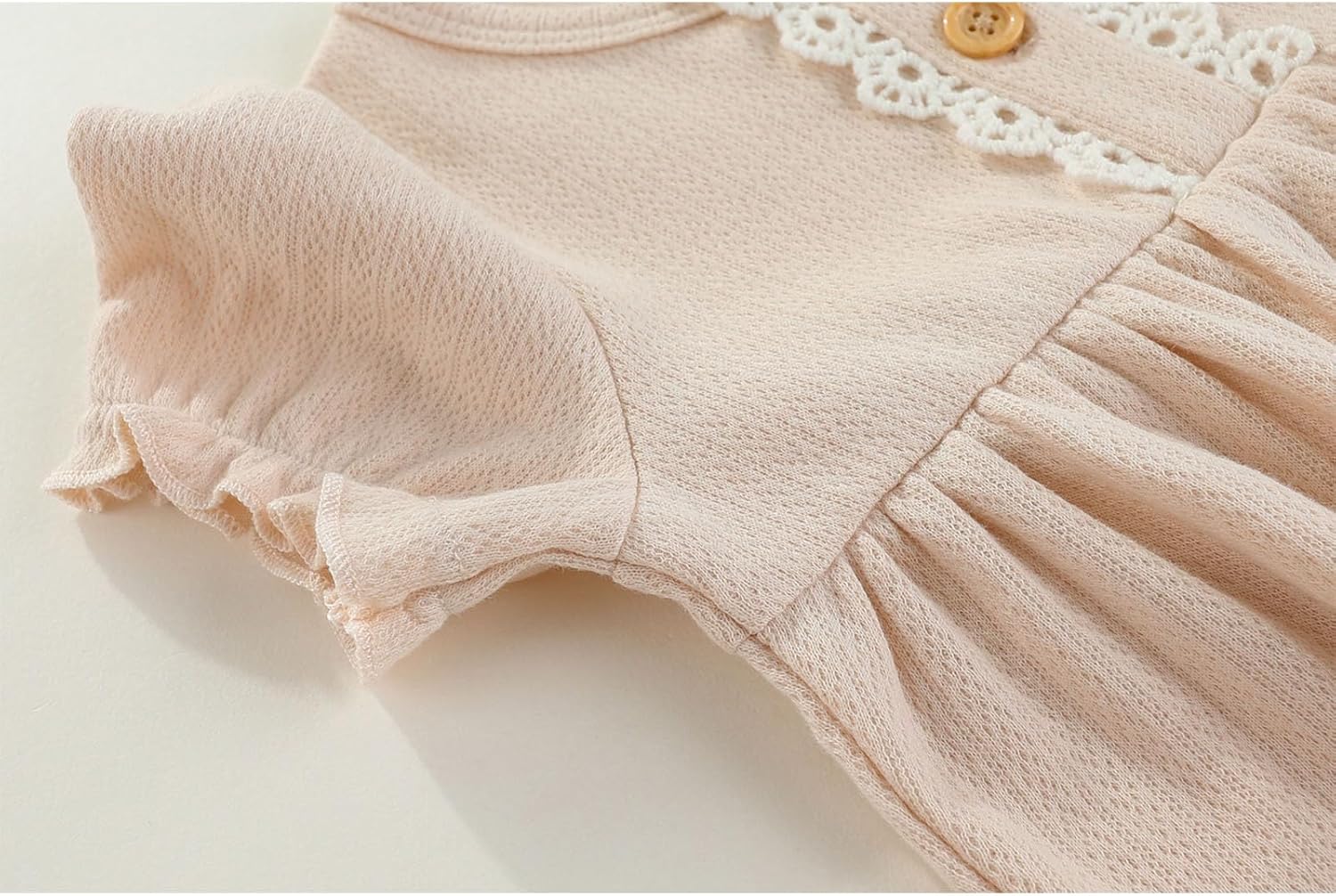 Baby Girl Clothes Cotton Bubble Romper Floral Bodysuits Infant Outfit Set