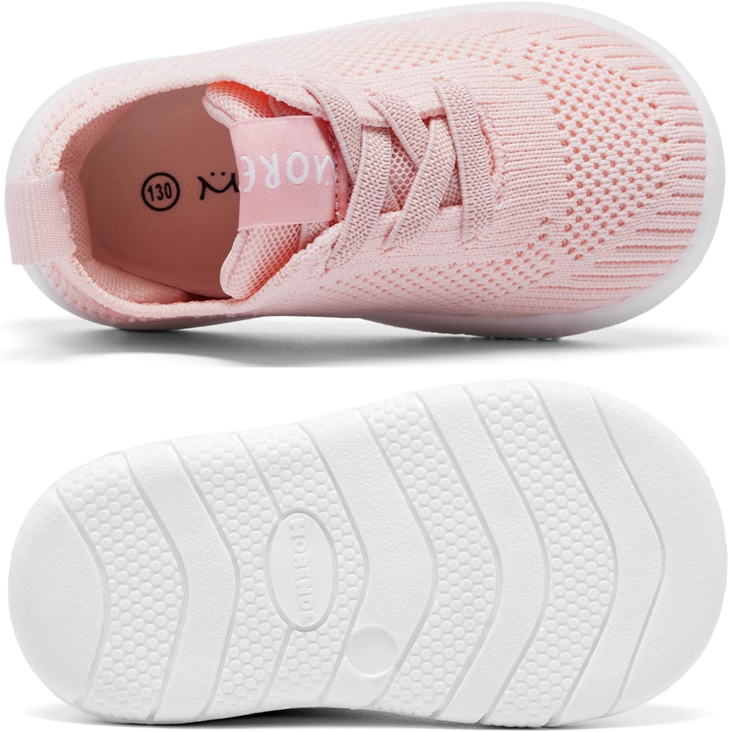 MORENDL Toddler Shoes Baby Walking Sock Shoes Infant Sneakers 0-4 Years Boy Girl Barefoot Tennis Shoe Non-Slip Brethable