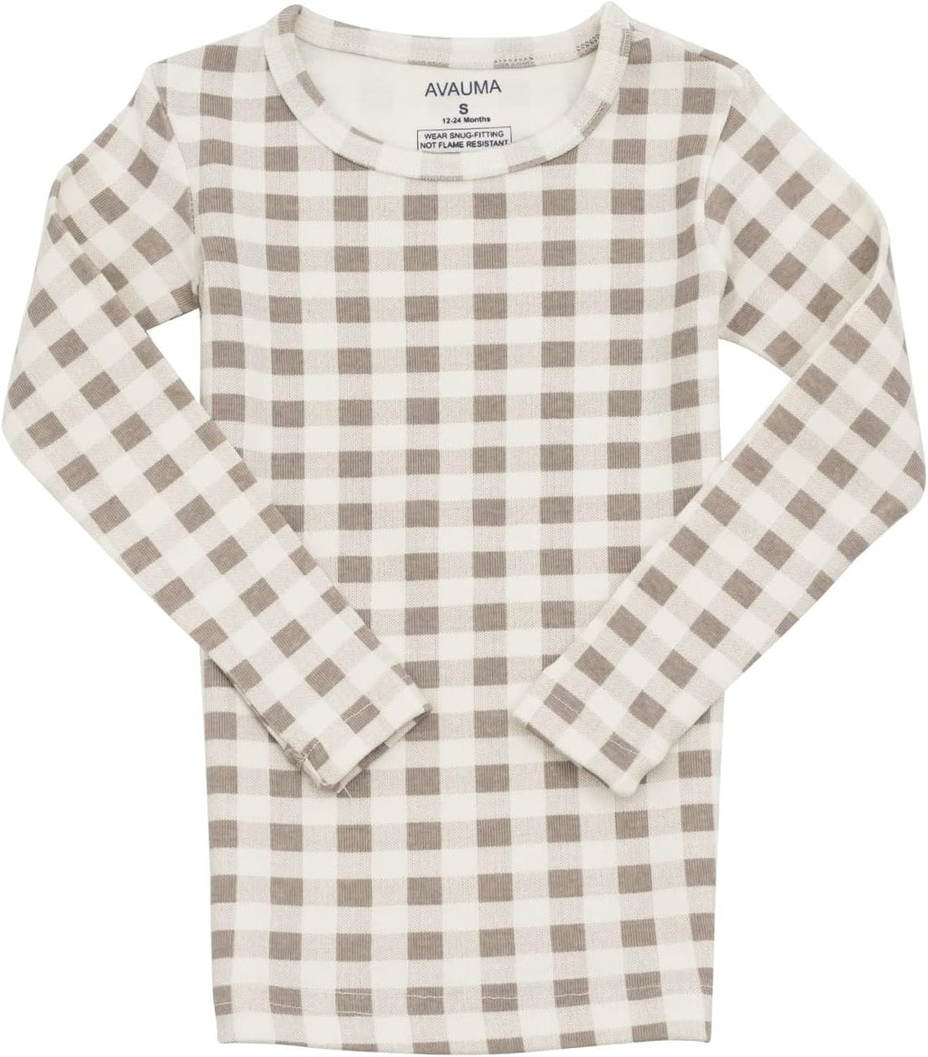 AVAUMA Baby Boys Girls Pajama Set 6M-7T Kids Cute Toddler Snug fit Pattern Design Pjs Cotton Sleepwear