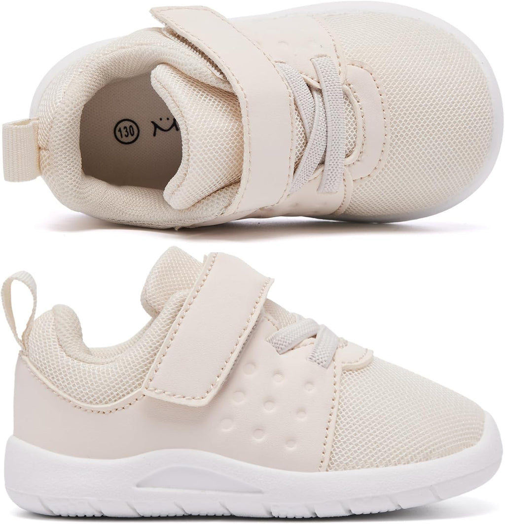 MORENDL Toddler Baby Shoes 0-4 Years Boy Girl Lightweight Breathable Non-Slip Sports Sneakers Running Walking Tennis Barefoot Shoes