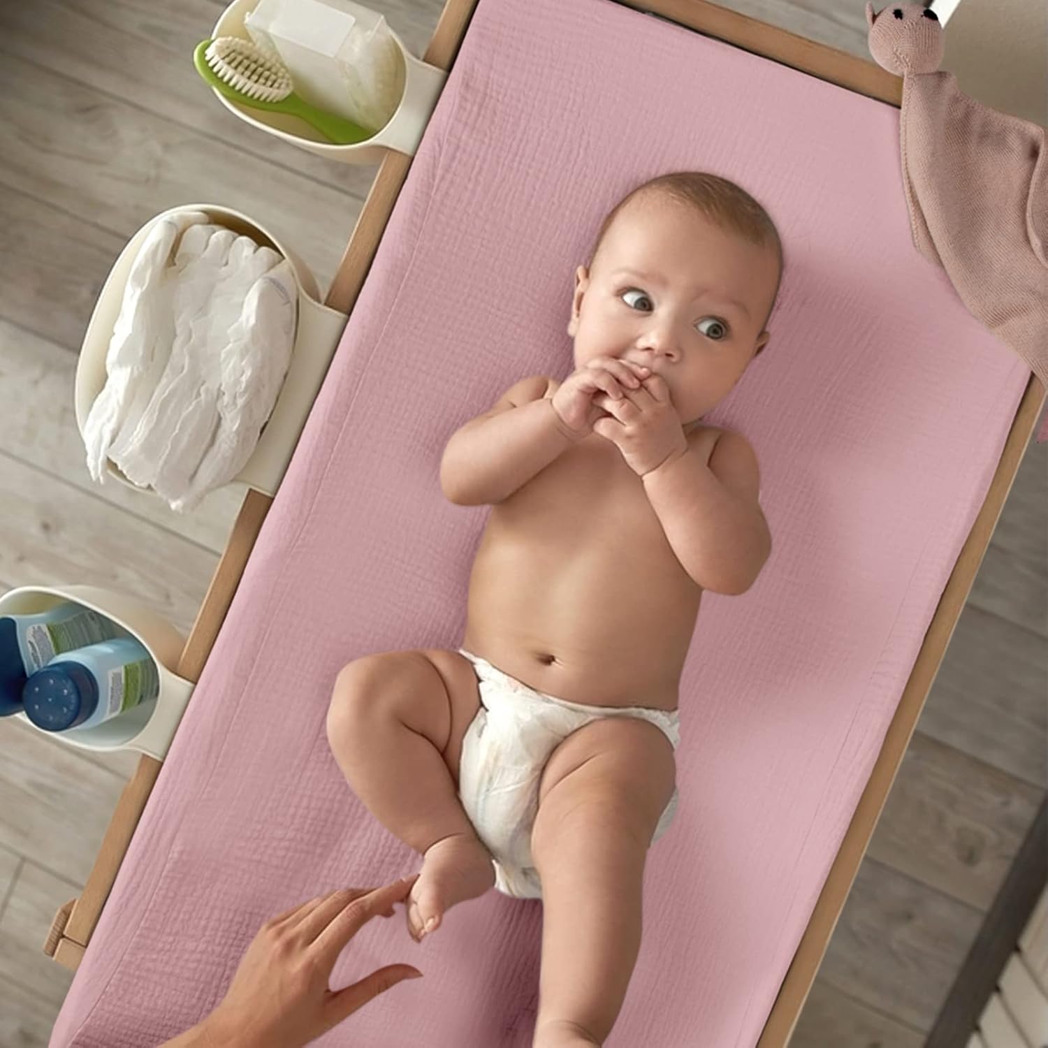 lulumoon Baby Changing Pad Cover: Muslin Diaper Changing Table Pad Cover - Changing Pad Sheets for Girls Boys