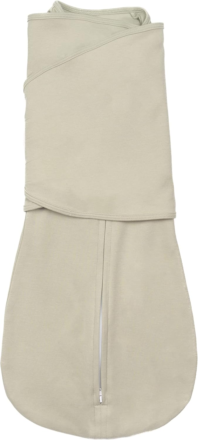 LullaBaby "Double Dream Swaddle: Exclusive Dual Wing Design, Pediatrician-Endorsed, Ultra-Soft Cotton, 0-2 Months, 6-14 lbs - Desert Sage