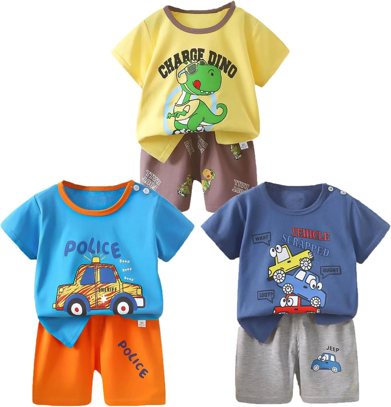 Toddler Baby Boy Clothes for 2t 3t Boys Cute Summer Short Sleeve T-Shirt Tops Shorts Clothes Sets Baby Boy Outfits