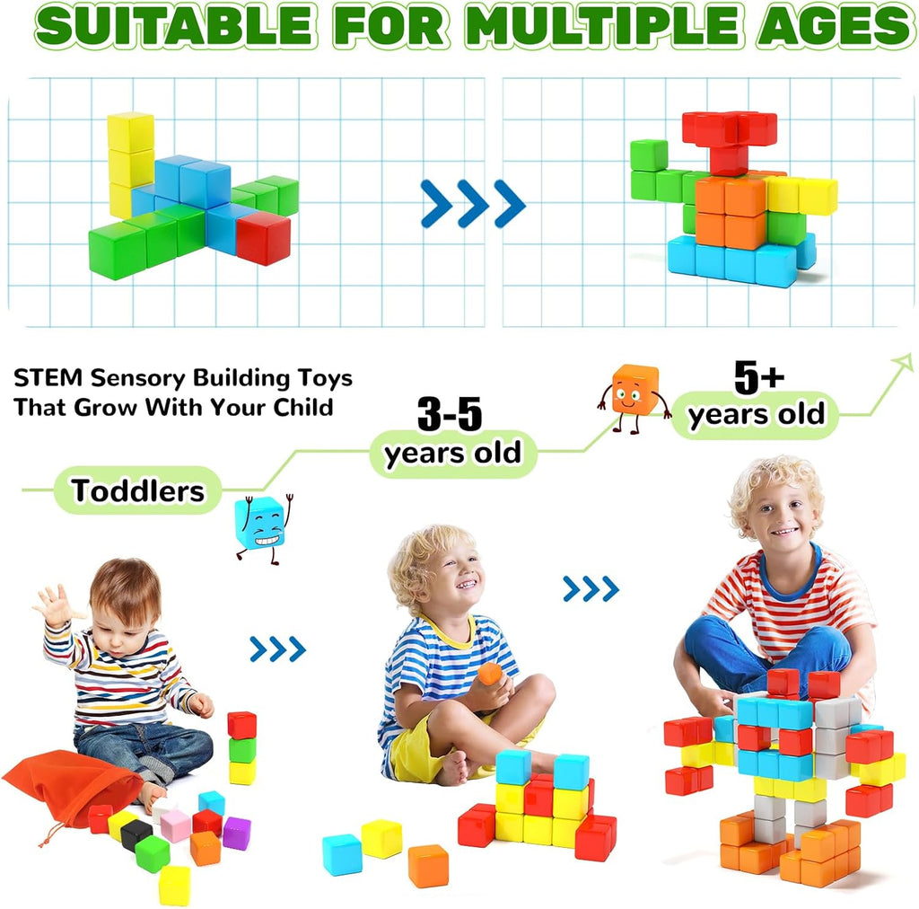 40pcs Magnetic Blocks for Toddler Toys