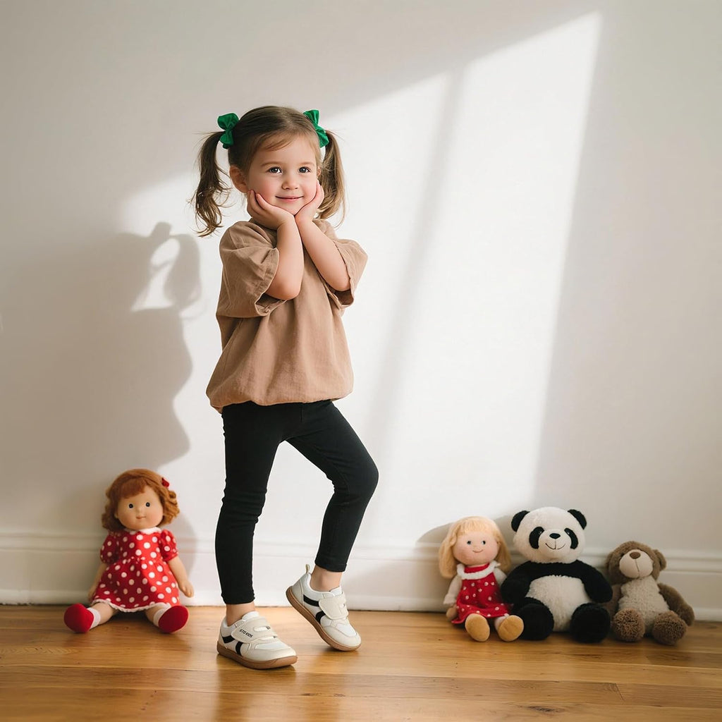 Toddler Wide Toe Box Barefoot Shoes Boys Girls Sneakers Kids Tennis Shoes Preschool Non Slip Lightweight Comfortable First Walking Shoes Running Outdoor Activities