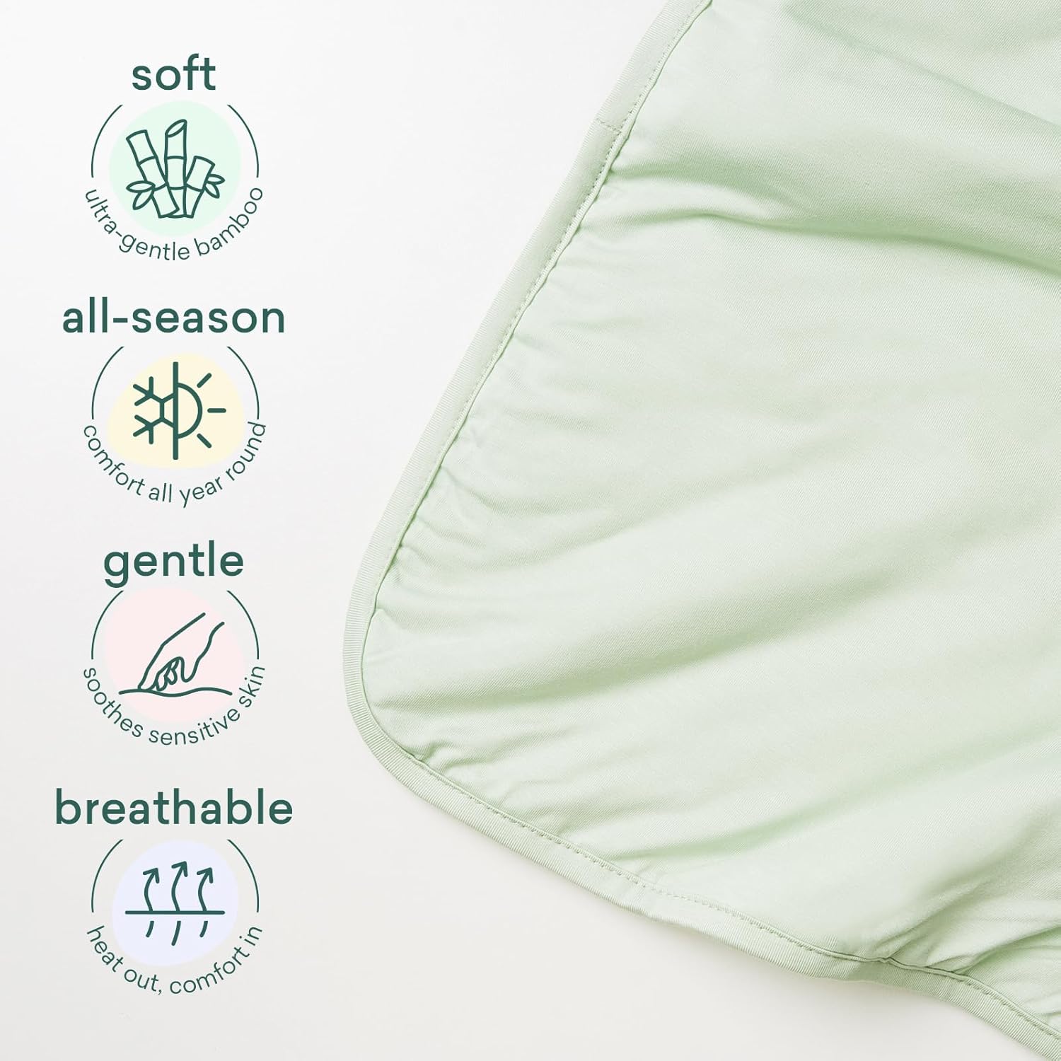 Supersoft Toddler Comforter, Premium Bamboo Viscose Crib Blanket, Cozy 1.0 Tog Lightweight Quilt for All Seasons 39"×55"