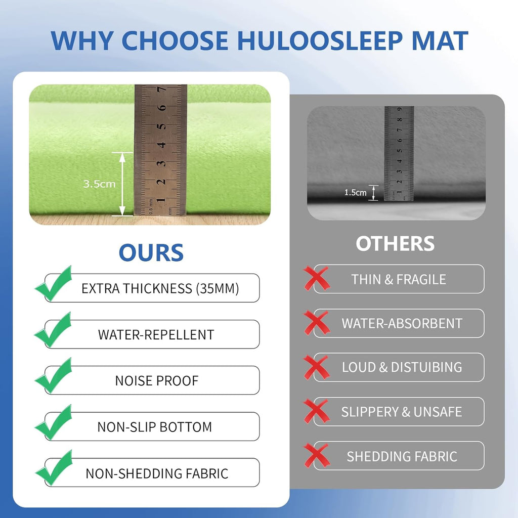 Play Mat for Babies Toddlers,1.3" Thick Elasti-Foam Anti-Fall Cushion Mat for Kids Room,28×72 Bedroom Bedside Rugs,Water-Repellent Soft Coral Velvet(Light Green)