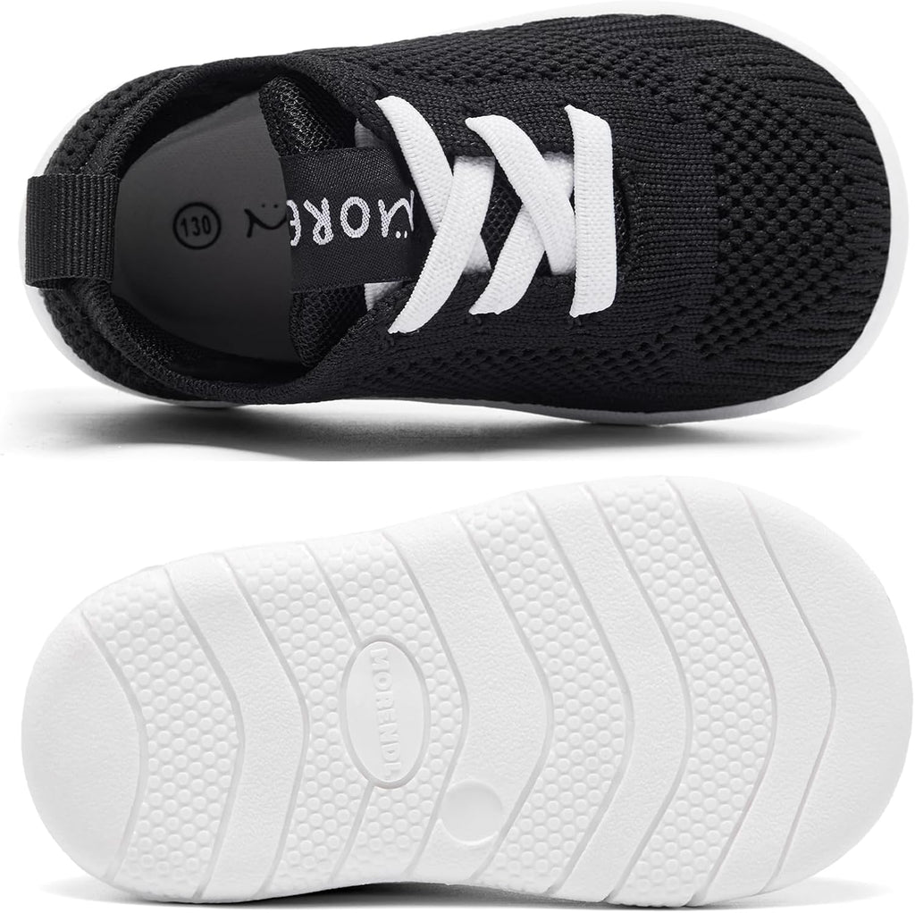 MORENDL Toddler Shoes Baby Walking Sock Shoes Infant Sneakers 0-4 Years Boy Girl Barefoot Tennis Shoe Non-Slip Brethable