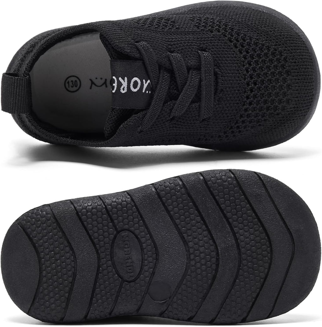 MORENDL Toddler Shoes Baby Walking Sock Shoes Infant Sneakers 0-4 Years Boy Girl Barefoot Tennis Shoe Non-Slip Brethable