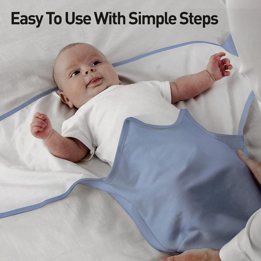 Organic Baby Swaddle Sleep Sacks, 2-Pack Swaddles for Newborns Baby Essentials, Infant 0-3 Months, 100% Cotton Soft & Snug Adjustable Wrap Nursery Swaddling Blankets Improves Sleep