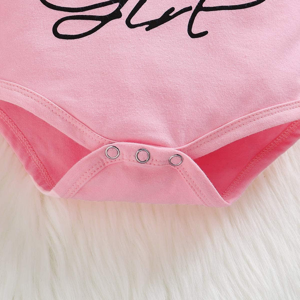 Newborn Baby Girl Clothes, Infant Girl Outfits Long Sleeve Ruffle Romper + Floral Pants + Headband Set