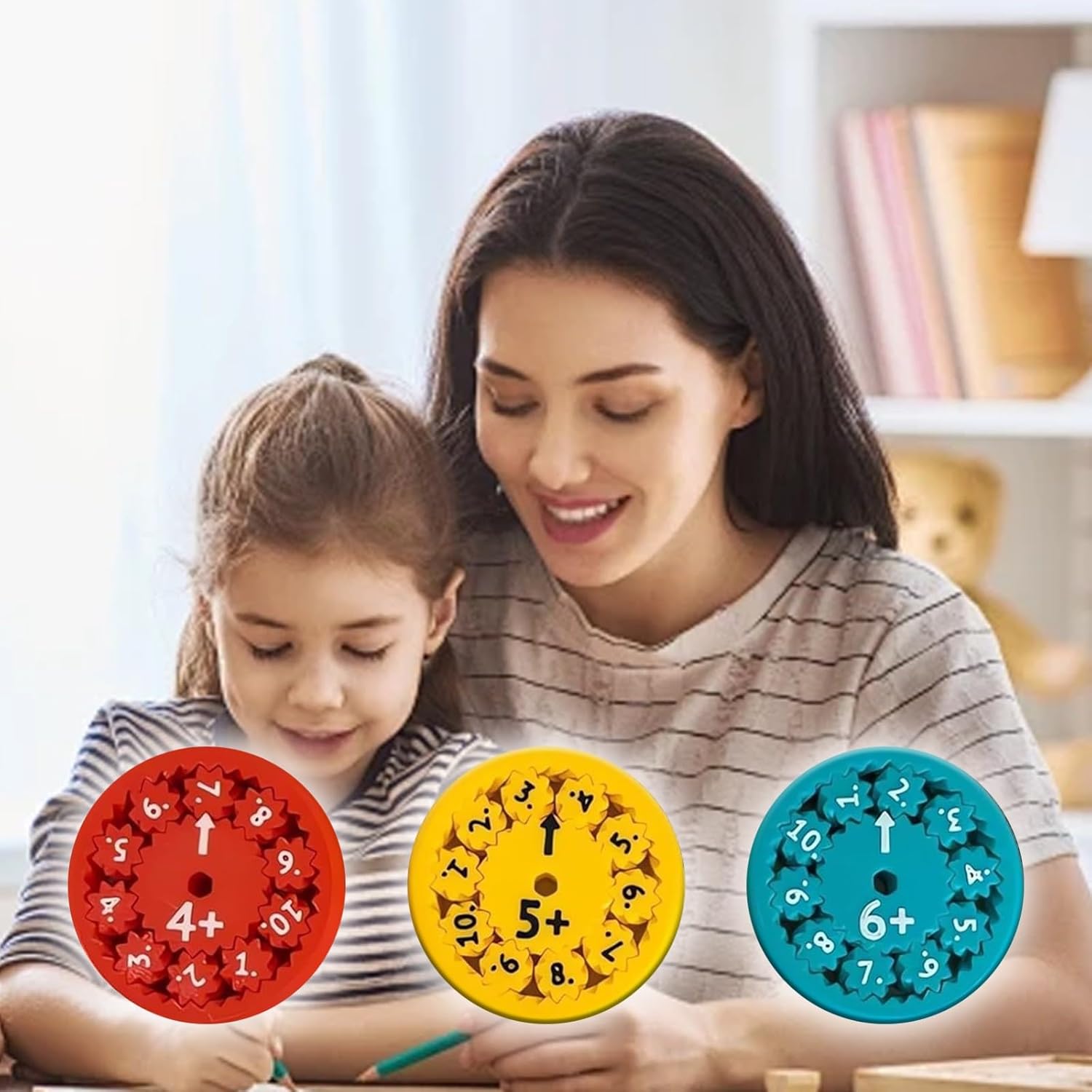 2024 New Math Fidget Spinners, Math Fact Fidget Spinners for Fidgeting Funny Learning Math Spinner(Addition Subtraction)