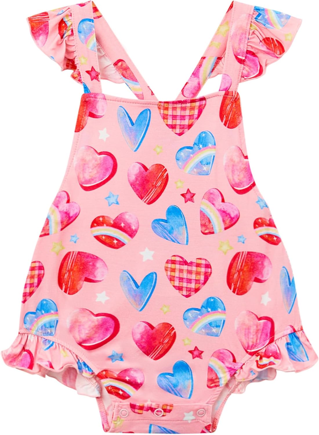 Bamboo Viscose Baby Romper Infant Girl Ruffle Sleeveless Newborn Baby Girl Bodysuit