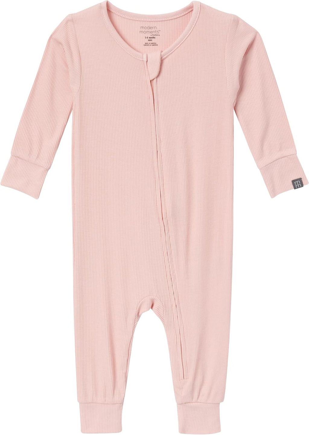 Modern Moments by Gerber Baby Girls' Viscose 2-Pack Footless Tight Fitting Pajamas