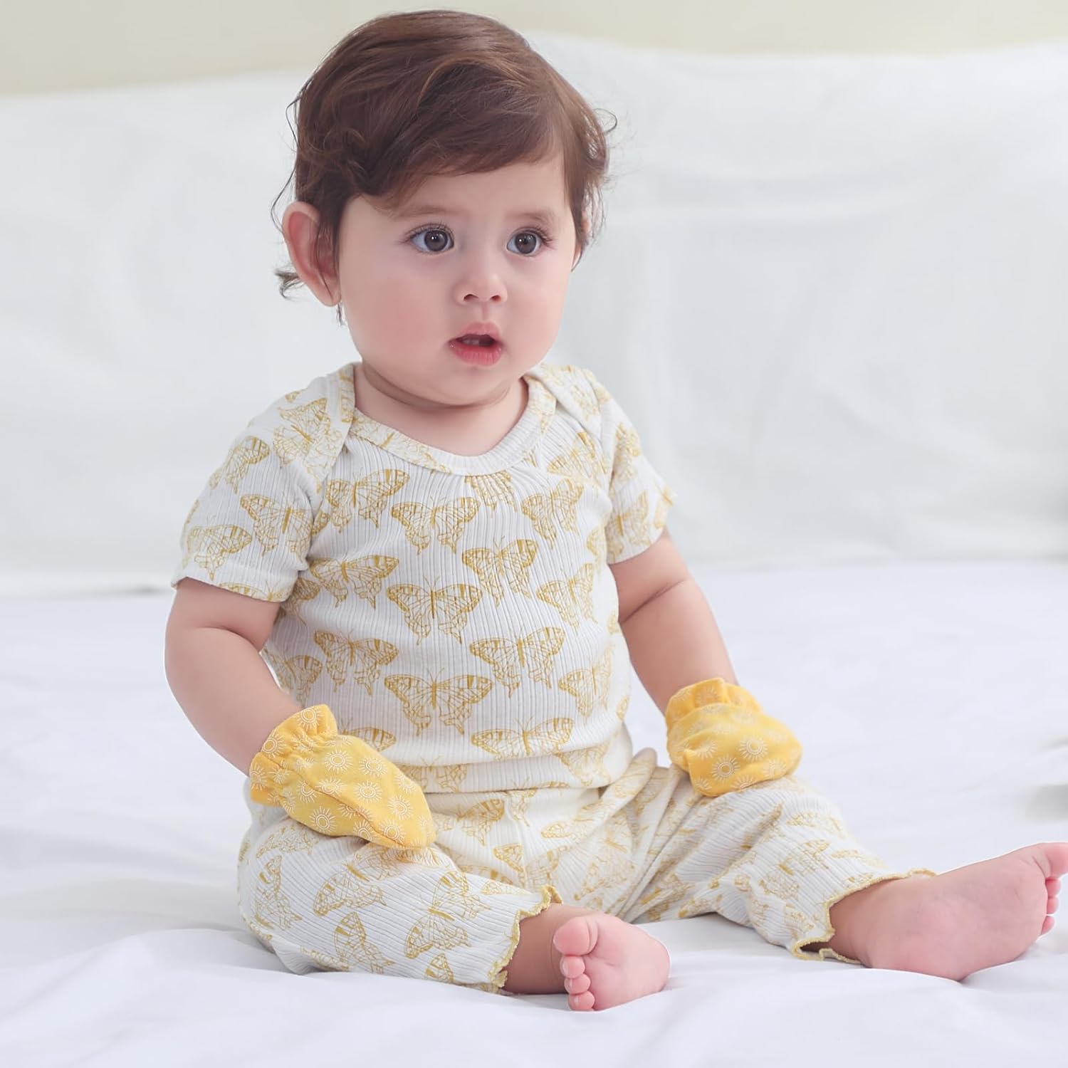 Baby Bodysuit and Pant Set Summer Ribbed Mix Match Infant Boy Girl Clothes Outfits