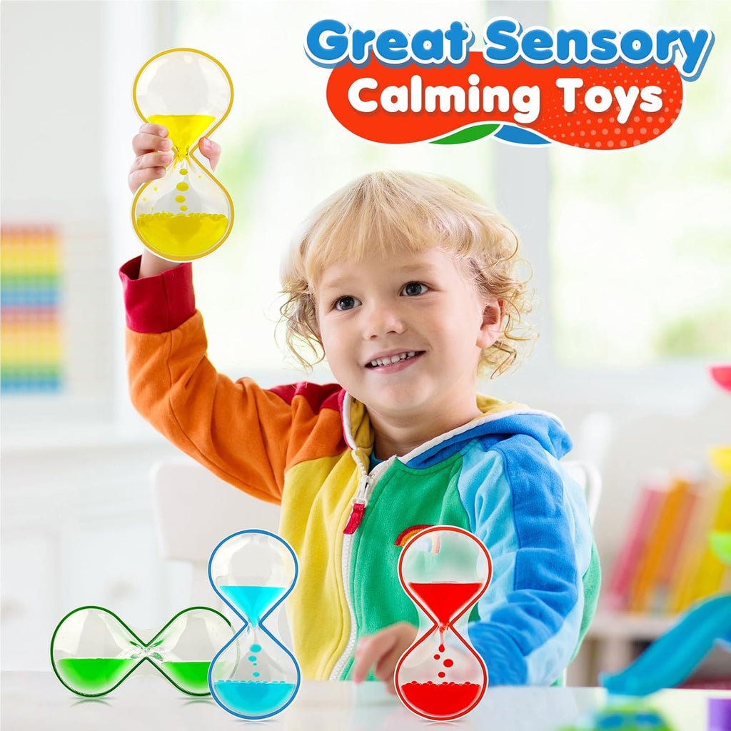 Autism Sensory Toys for Kids: 4 Pack Fidget Sensory Toys for Autistic Children Special Needs - Liquid Motion Sensory Toys for Kids with Autism - Classroom Prizes, Easter Basket Stuffer, Easter Gift