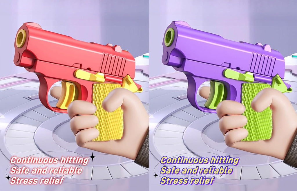 2024 New 1911 Model Radish Fun and Safe Toys,Fidget Toys Suitable for Relieving ADHD and Anxiety,Stress Relief Funny Toys for Adults,The Fun Gift for Adults and Kids (Red&Purple / 2 PCS Pack)