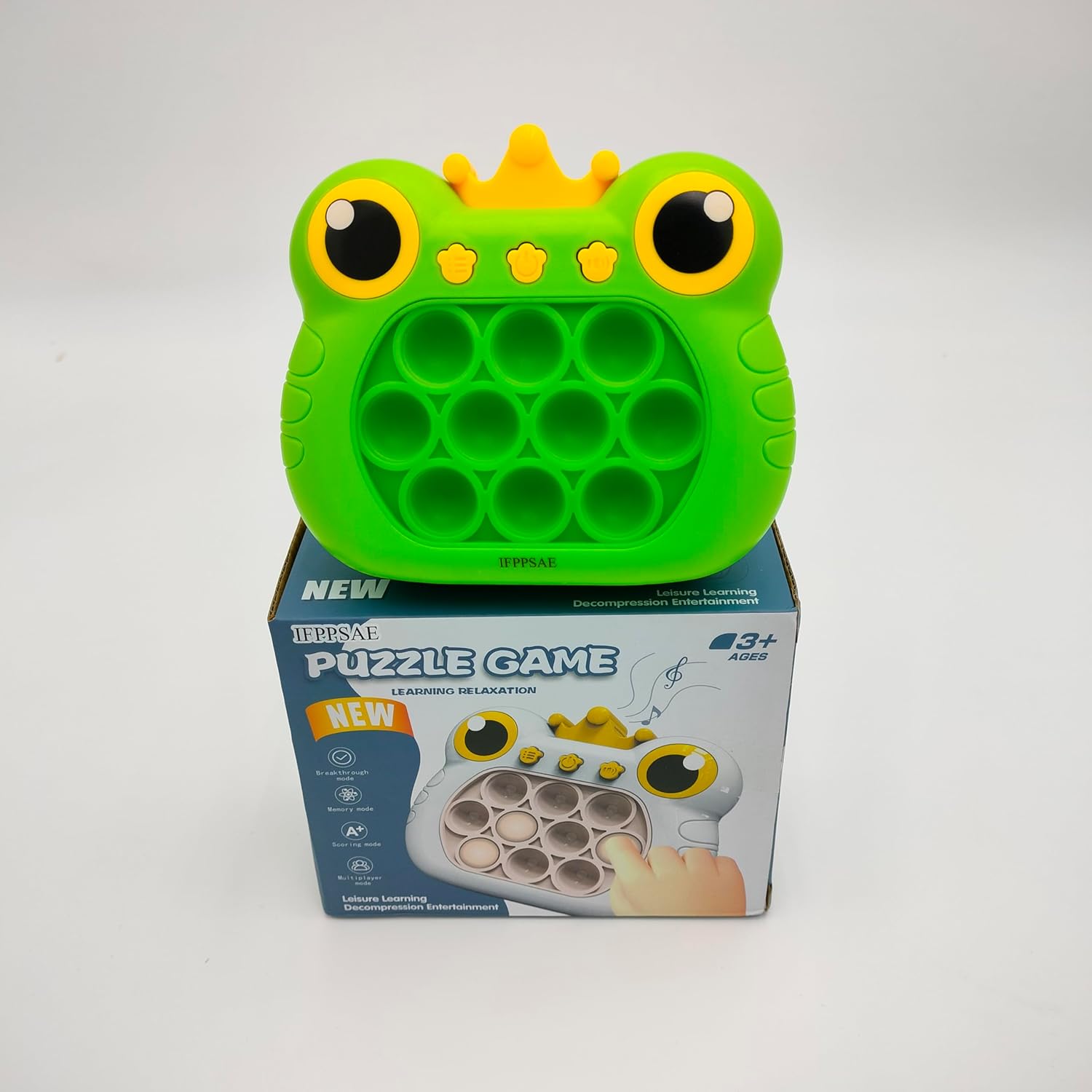 Pop It Fidget Toys Fast Push Game Handheld Game Puzzle Game for Kids 3-12 Birthday Gifts ，Sensory Fidget Toys for Kids and Adult（Green）