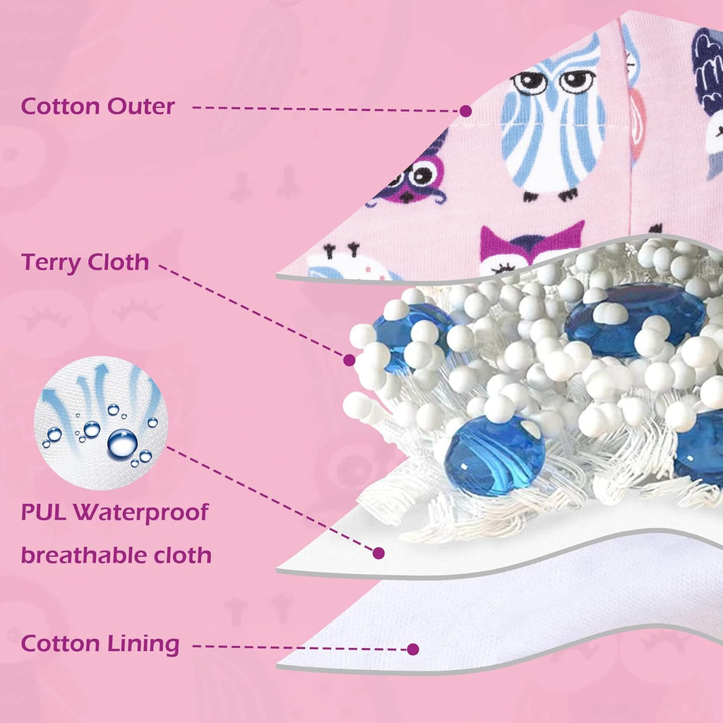 BIG ELEPHANT Potty Training Underwear - 10 Pack, 100% Cotton Absorbent Unisex Toddler Pee Pants for Boys Girls