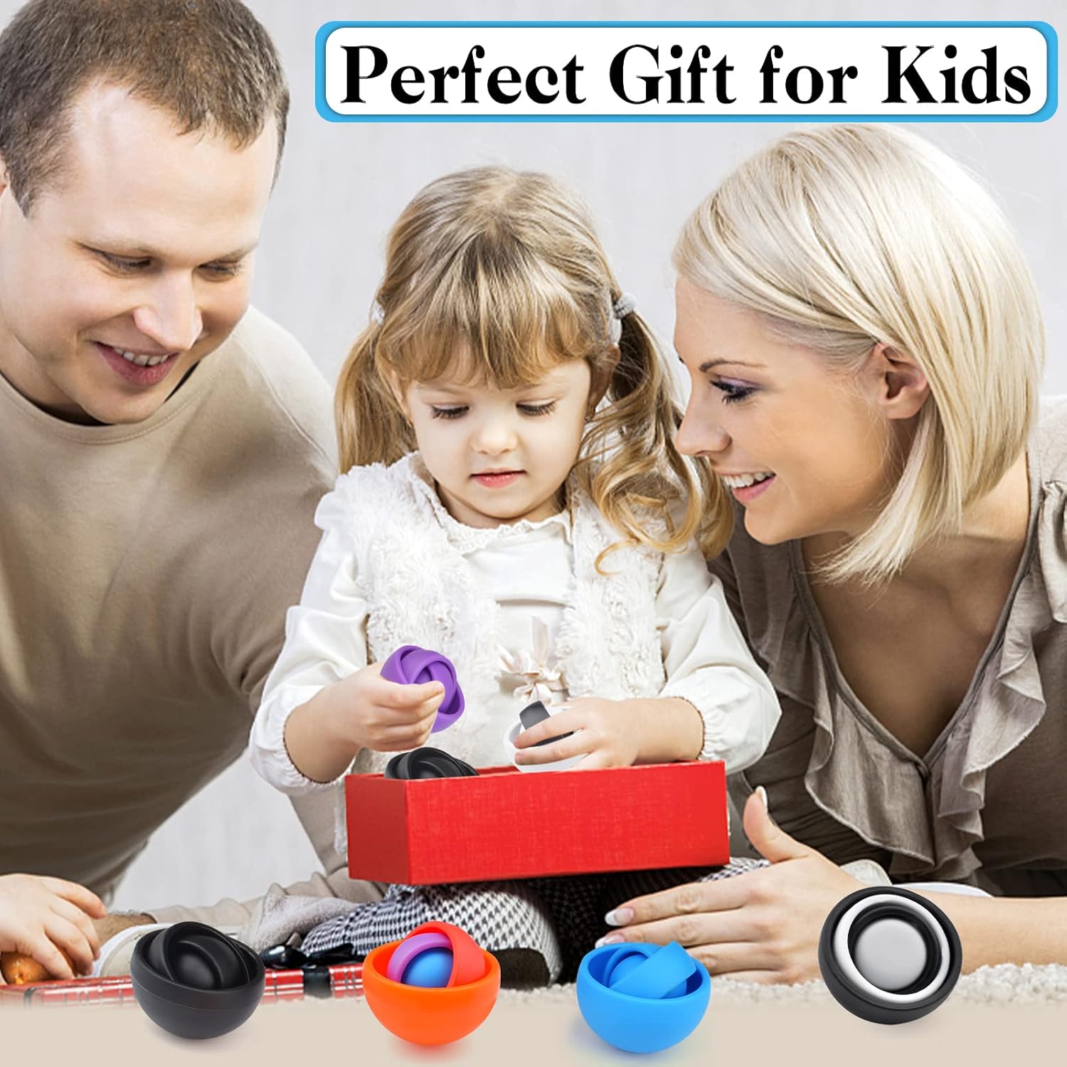 Fidget Toy for Adults, Fidget Gyro Toys, Gift Ideas Fidgets Gifts for Boys Girls Teens Kids, ADHD Autism Stress Relief Finger Toy Hand Fidget Spinner