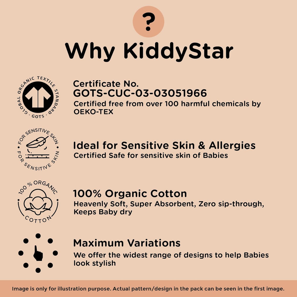 Organic Cotton Baby Bibs – Soft Teething & Drool Bib for Newborns & Toddlers – Hypoallergenic, Absorbent, Snaps