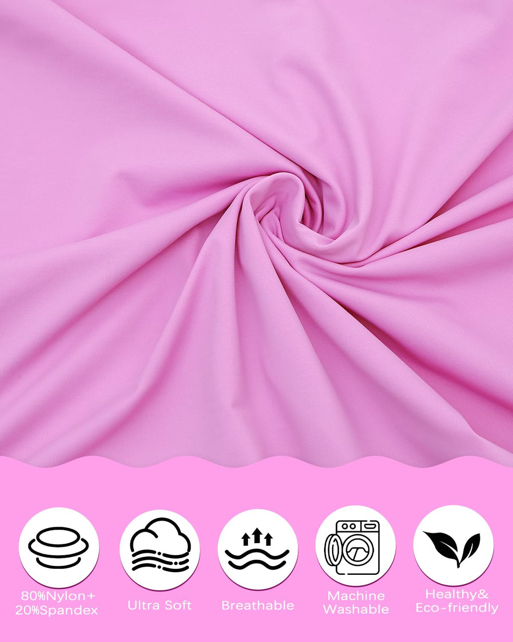 ALVABABY Toddler Pillowcases Stretchy Soft Kids Pillow Cover 2 Pack Fit 13"x 18" or 12"x16" Envelope for Girl Boy Sleepy Travel Pink 2TPN01A