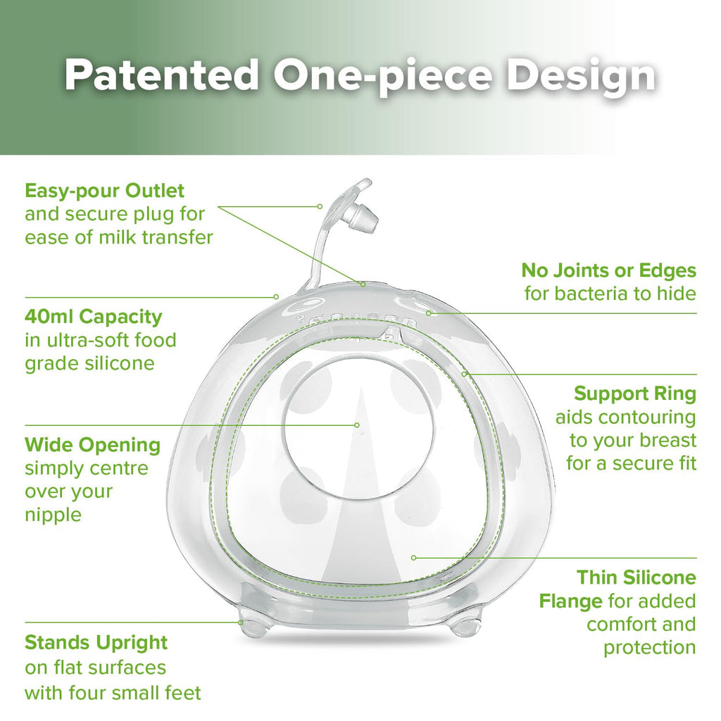 haakaa Ladybug Milk Collector Breast Milk Saver Breast Shell for Breastfeeding, Collect Breastmilk Leaks, Skin-Friendly and Easy to Wear (1.4oz/40ml,1PC)