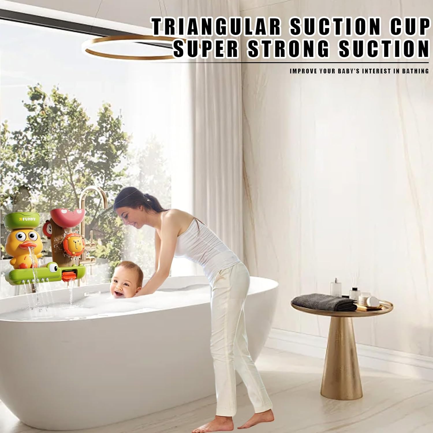 Bath Toys for Kids Ages 1-3,Duck Bath Toy for Babies 6-12 Months,Bath Toys Toddlers 2-4,Bath Tub Toys for 1 2 3 4 Year Old Boys Girls Gifts