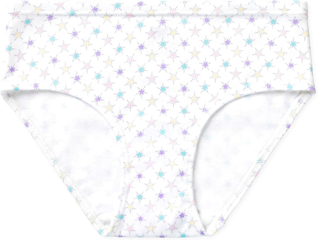 Lucky & Me Girls 100% Organic Cotton Underwear Briefs, Gracie 7 Pack